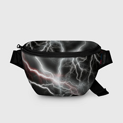 Поясная сумка Молния, цвет: 3D-принт