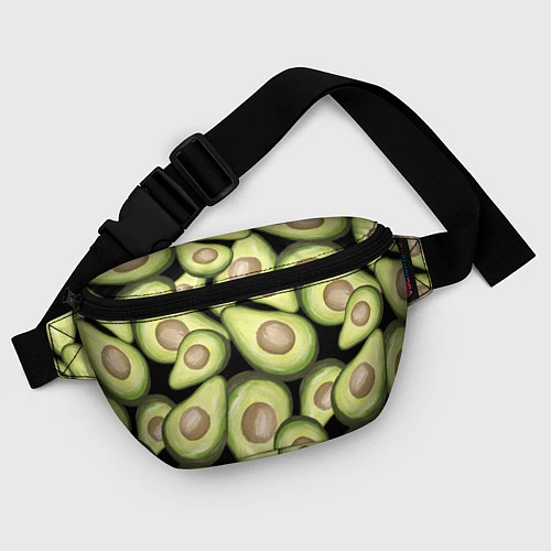 Поясная сумка Avocado background / 3D-принт – фото 4