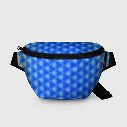 Поясная сумка Синие соты, цвет: 3D-принт