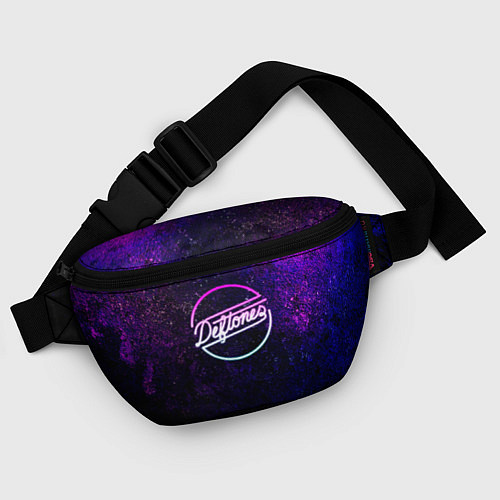 Поясная сумка Deftones Neon logo / 3D-принт – фото 4