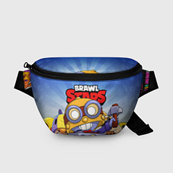 Поясная сумка BRAWL STARS CARL, цвет: 3D-принт