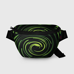 Поясная сумка Twisted greens, цвет: 3D-принт