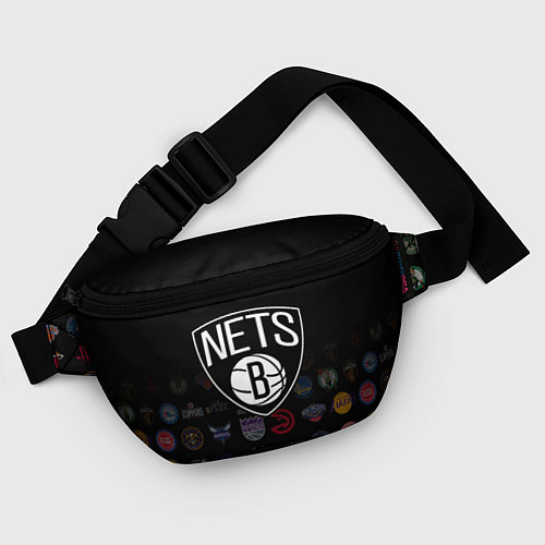 Поясная сумка Brooklyn Nets 1 / 3D-принт – фото 4