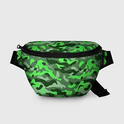 Поясная сумка CAMOUFLAGE GREEN, цвет: 3D-принт