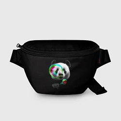 Поясная сумка Панда и мыльный пузырь, цвет: 3D-принт