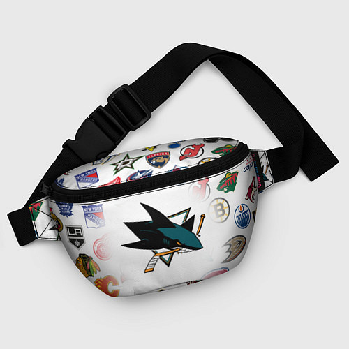 Поясная сумка San Jose Sharks NHL teams pattern / 3D-принт – фото 4