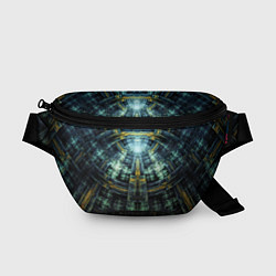 Поясная сумка Фрактал узор будущее масоны, цвет: 3D-принт
