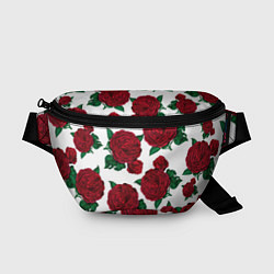 Поясная сумка Винтажные розы, цвет: 3D-принт