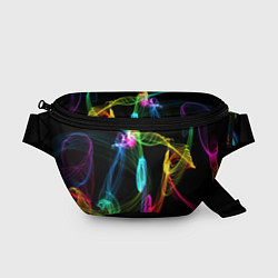 Поясная сумка НЕОНОВЫЙ ДЫМ, цвет: 3D-принт