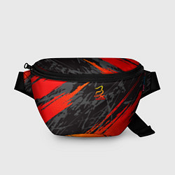 Поясная сумка Форма для мотокросса FOX, цвет: 3D-принт