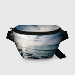Поясная сумка Море, цвет: 3D-принт