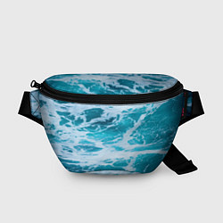 Поясная сумка Вода волны пена море, цвет: 3D-принт