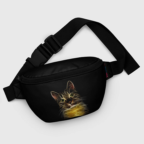 Поясная сумка Дымчато-световой кот / 3D-принт – фото 4