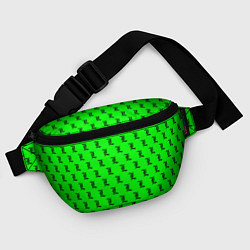 Поясная сумка Эл паттерн зеленый, цвет: 3D-принт — фото 2