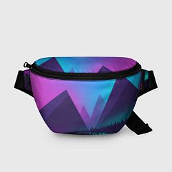 Поясная сумка NEON FOREST, цвет: 3D-принт