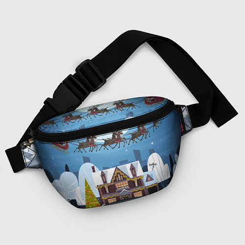 Поясная сумка Новогодние каникулы / 3D-принт – фото 4