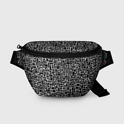Поясная сумка Геометрия ЧБ Black & white, цвет: 3D-принт