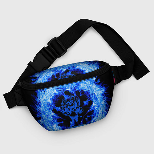 Поясная сумка Лев в синем пламени / 3D-принт – фото 4