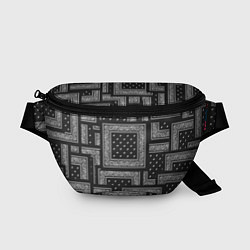 Поясная сумка 3D Бандана v black, цвет: 3D-принт