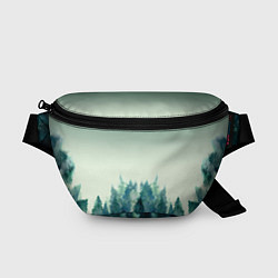 Поясная сумка Акварельный лес градиент, цвет: 3D-принт