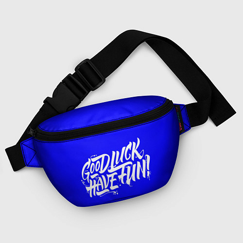 Поясная сумка Good luck have fun! синий / 3D-принт – фото 4