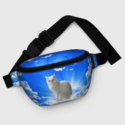 Поясная сумка Кот в облаках, цвет: 3D-принт — фото 2