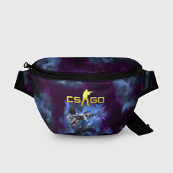 Поясная сумка CS GO Blue smoke, цвет: 3D-принт