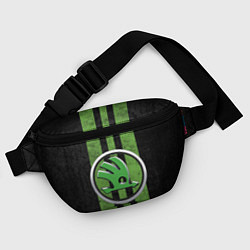Поясная сумка Skoda Green Logo Z, цвет: 3D-принт — фото 2
