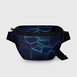 Поясная сумка 3D ПЛИТЫ НЕОНОВЫЕ ПЛИТЫ, цвет: 3D-принт