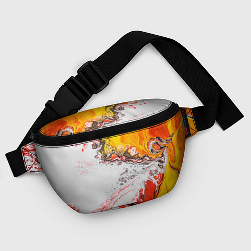 Поясная сумка Рисунок желтой краской / 3D-принт – фото 4
