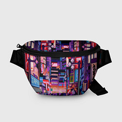 Поясная сумка Переулок Токио, цвет: 3D-принт