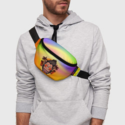 Поясная сумка Веселая обезьяна в очках, цвет: 3D-принт — фото 2