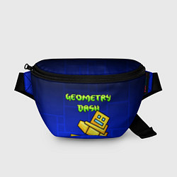 Поясная сумка GEOMETRY DASH ГЕОМЕТРИ ДАШ, цвет: 3D-принт