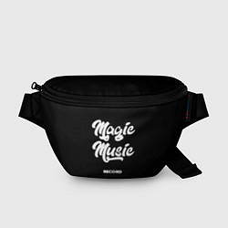 Поясная сумка Magic Music Record White on Black