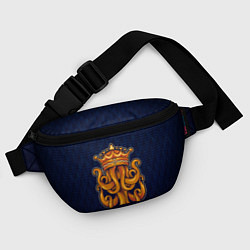 Поясная сумка Кракен в короне, цвет: 3D-принт — фото 2
