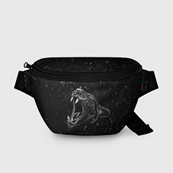 Поясная сумка Пантера в ночи, цвет: 3D-принт