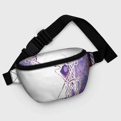 Поясная сумка Фиолетовые нити / 3D-принт – фото 4