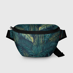 Поясная сумка Текстура папоротник, цвет: 3D-принт