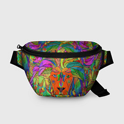 Поясная сумка Лев шаман, цвет: 3D-принт