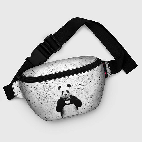Поясная сумка Панда Любовь Сердце Брызги / 3D-принт – фото 4