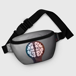 Поясная сумка Прокачай мозги, цвет: 3D-принт — фото 2