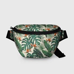 Поясная сумка Тропический паттерн, цвет: 3D-принт