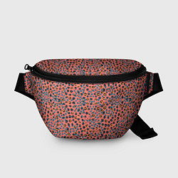 Поясная сумка Леопардовый принт на розовом, цвет: 3D-принт