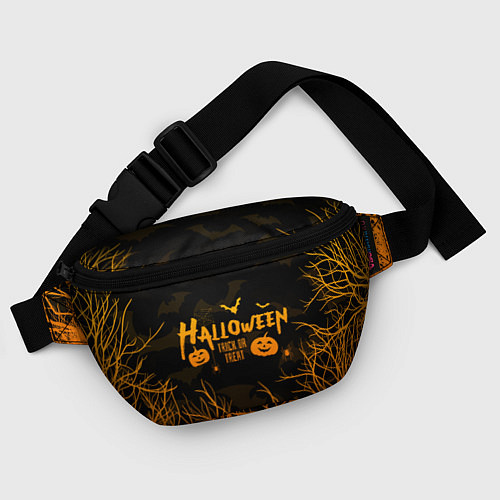 Поясная сумка HALLOWEEN FOREST BATS ЛЕТУЧИЕ МЫШИ В ЛЕСУ ХЕЛЛОУИН / 3D-принт – фото 4