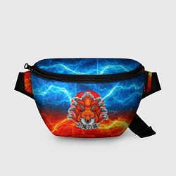 Поясная сумка Огненная лисичка, цвет: 3D-принт
