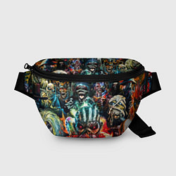 Поясная сумка Iron Maiden allover, цвет: 3D-принт