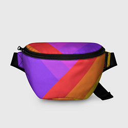 Поясная сумка РАДУЖНАЯ ГЕОМЕТРИЯ RAINBOW GEOMETRY, цвет: 3D-принт