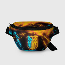 Поясная сумка Атака Титанов: Подсветка Неона, цвет: 3D-принт