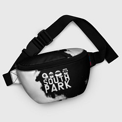 Поясная сумка Все пацаны на черном фоне Южный Парк, цвет: 3D-принт — фото 2