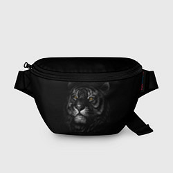 Поясная сумка Голова хищного тигра, цвет: 3D-принт